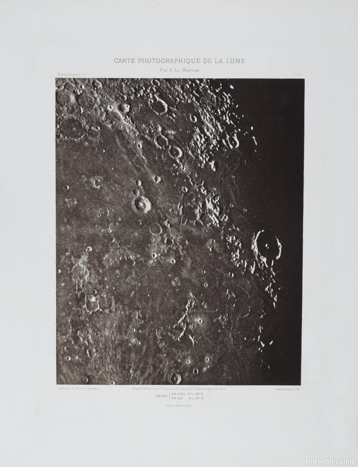 Arte: Carte Photographique de la Lune 1 - Massard, L., Morvan, Charles Le (1865-1933)