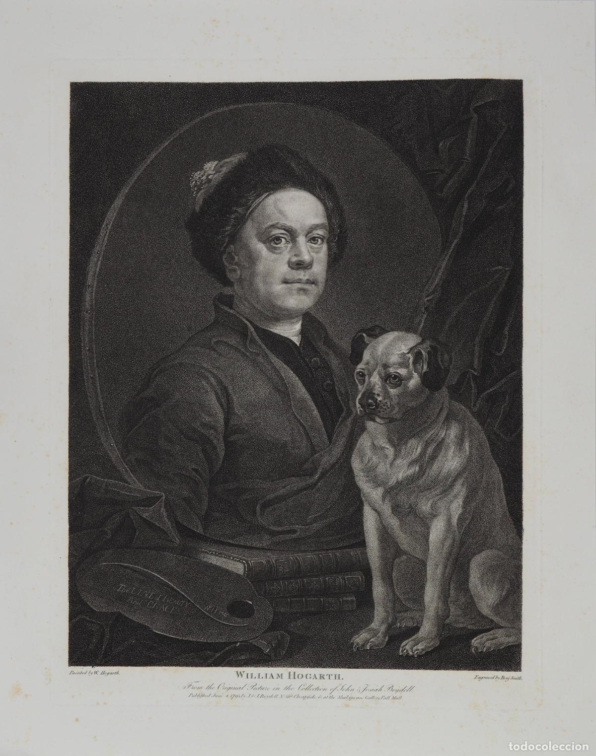 Arte: Retrato de William Hogarth - Hogarth, William (1697-1764) - Foto 1