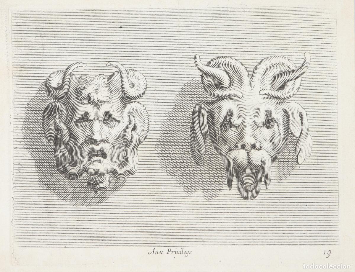 Arte: Pareja de caras grutescos - Foto 1