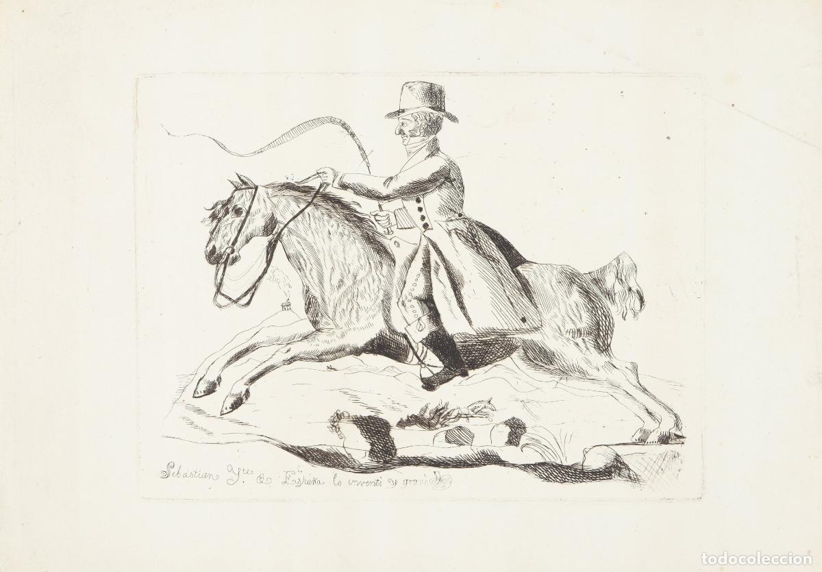 Art: Jinete a caballo - Borb&oacute;n y Braganza, Sebasti&aacute;n Gabriel de (1811-1875)