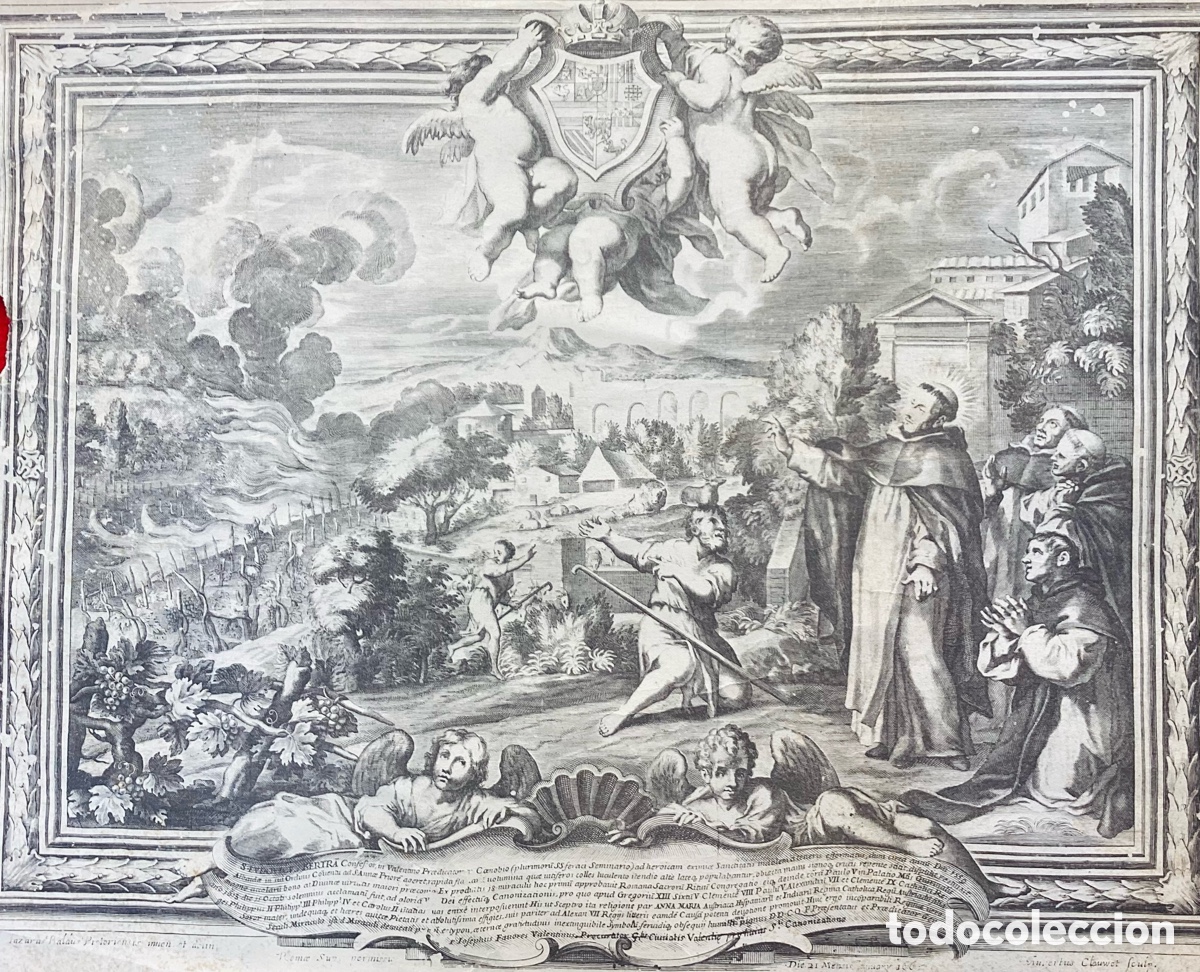 Arte: Albertus Clouwet grabado original 1665 - Foto 2