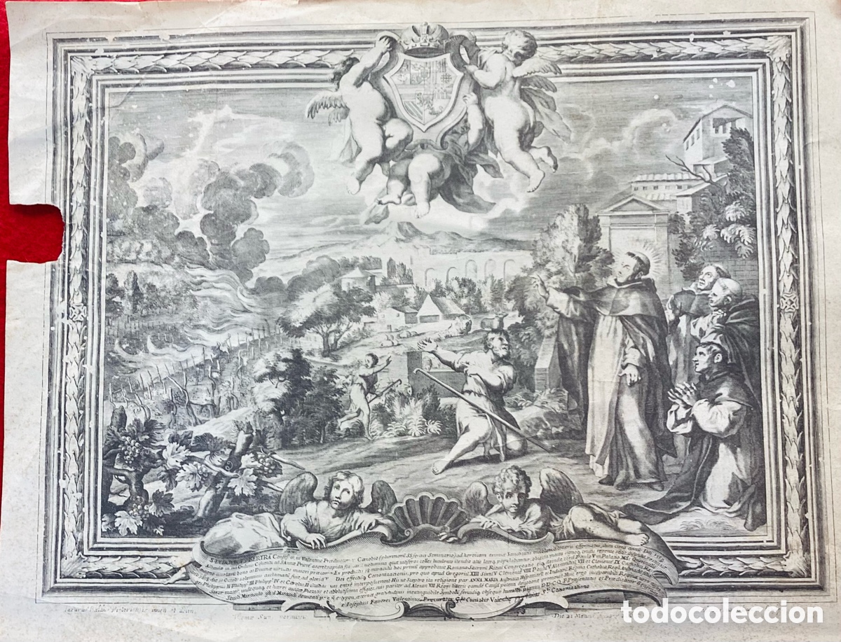 Arte: Albertus Clouwet grabado original 1665 - Foto 1