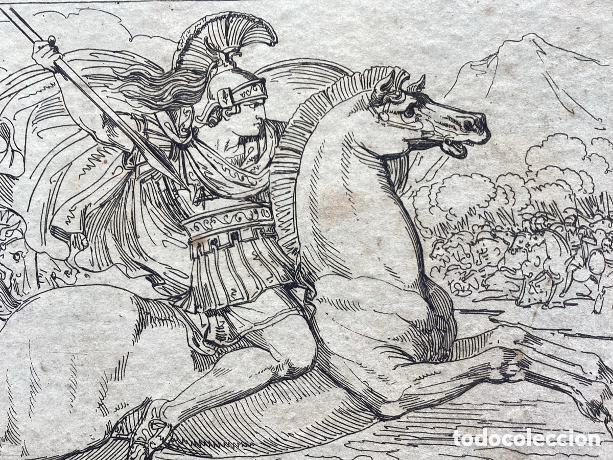 Arte: Bartolomeo Pinelli grabado original - Foto 3