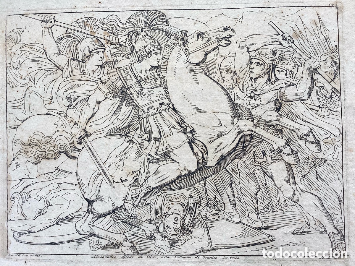 Arte: Bartolomeo Pinelli grabado original - Foto 2