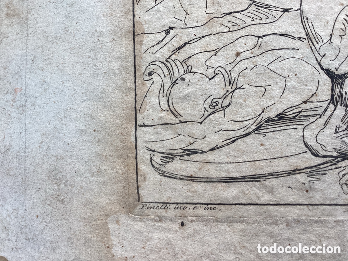 Arte: Bartolomeo Pinelli grabado original - Foto 3