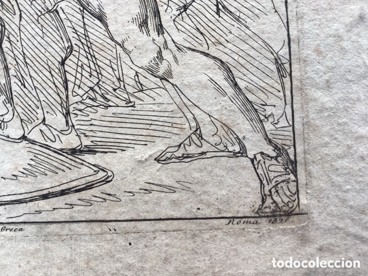 Arte: Bartolomeo Pinelli grabado original - Foto 5