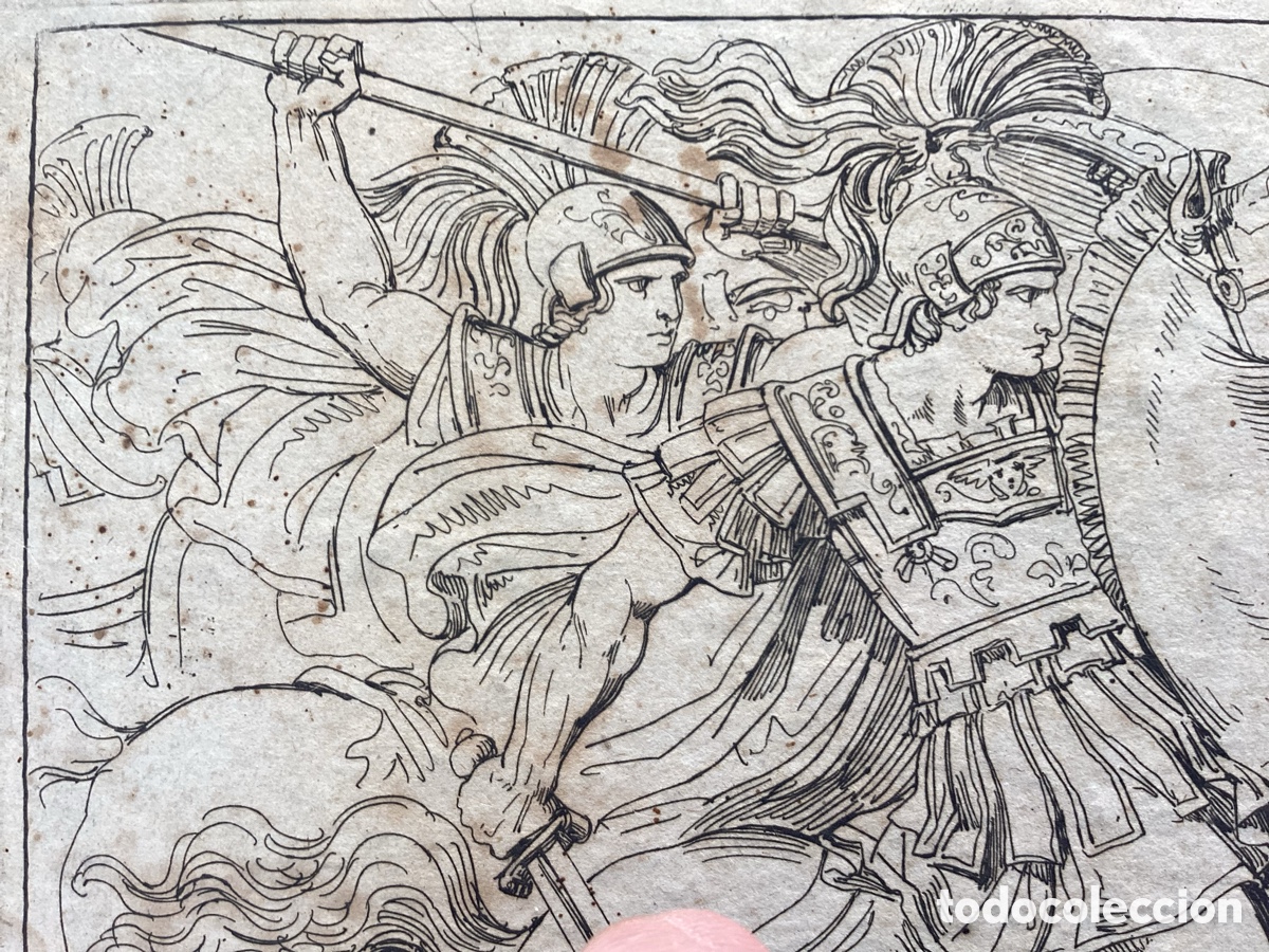 Arte: Bartolomeo Pinelli grabado original - Foto 6