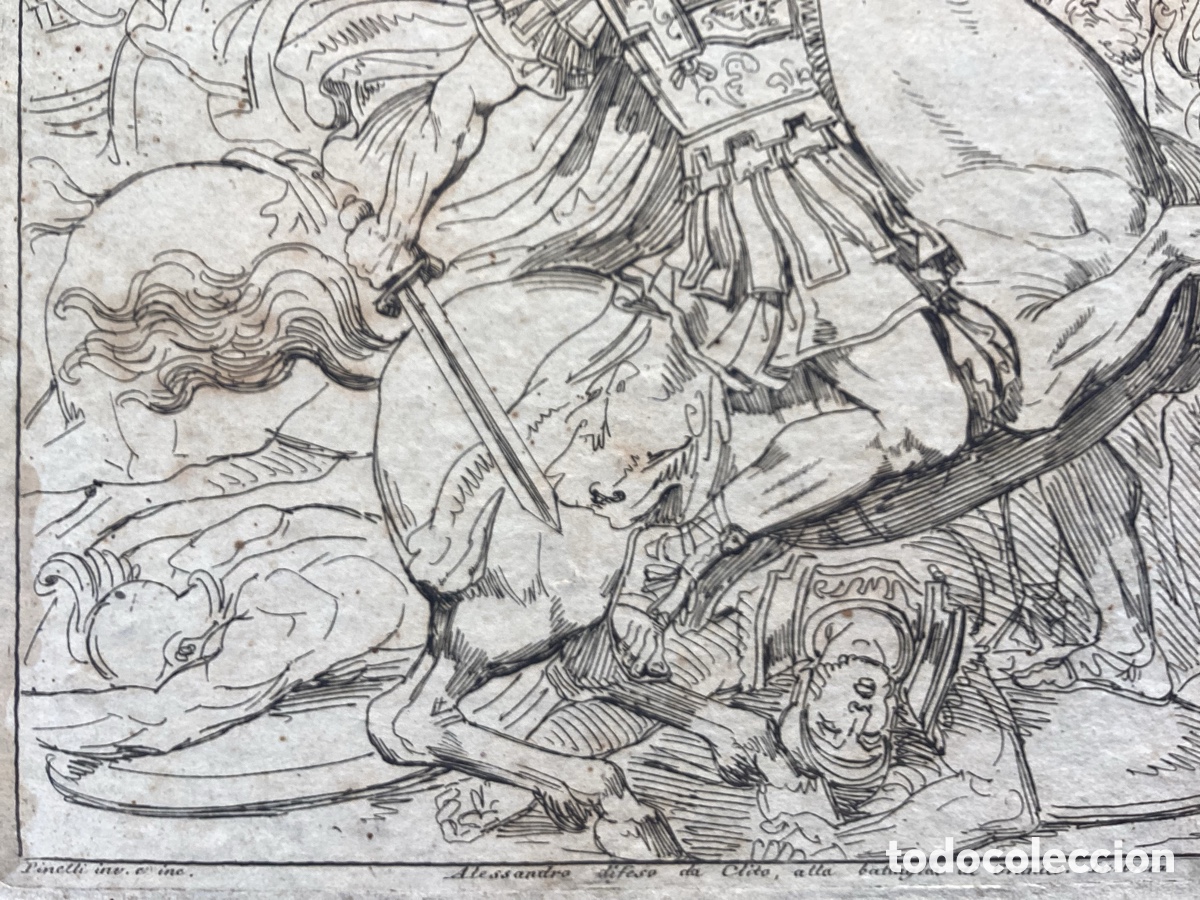Arte: Bartolomeo Pinelli grabado original - Foto 9