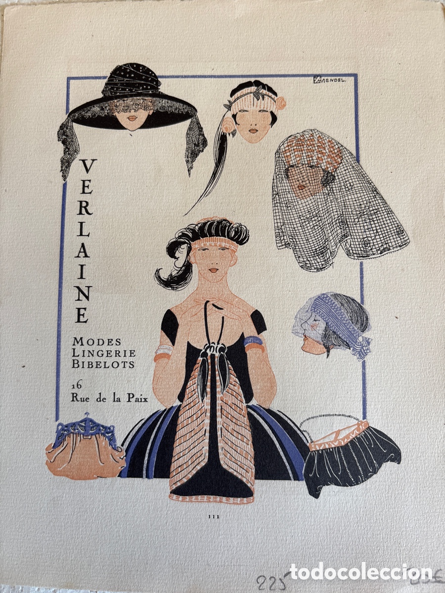 Arte: Pareja de grabados de moda franceses - Foto 2