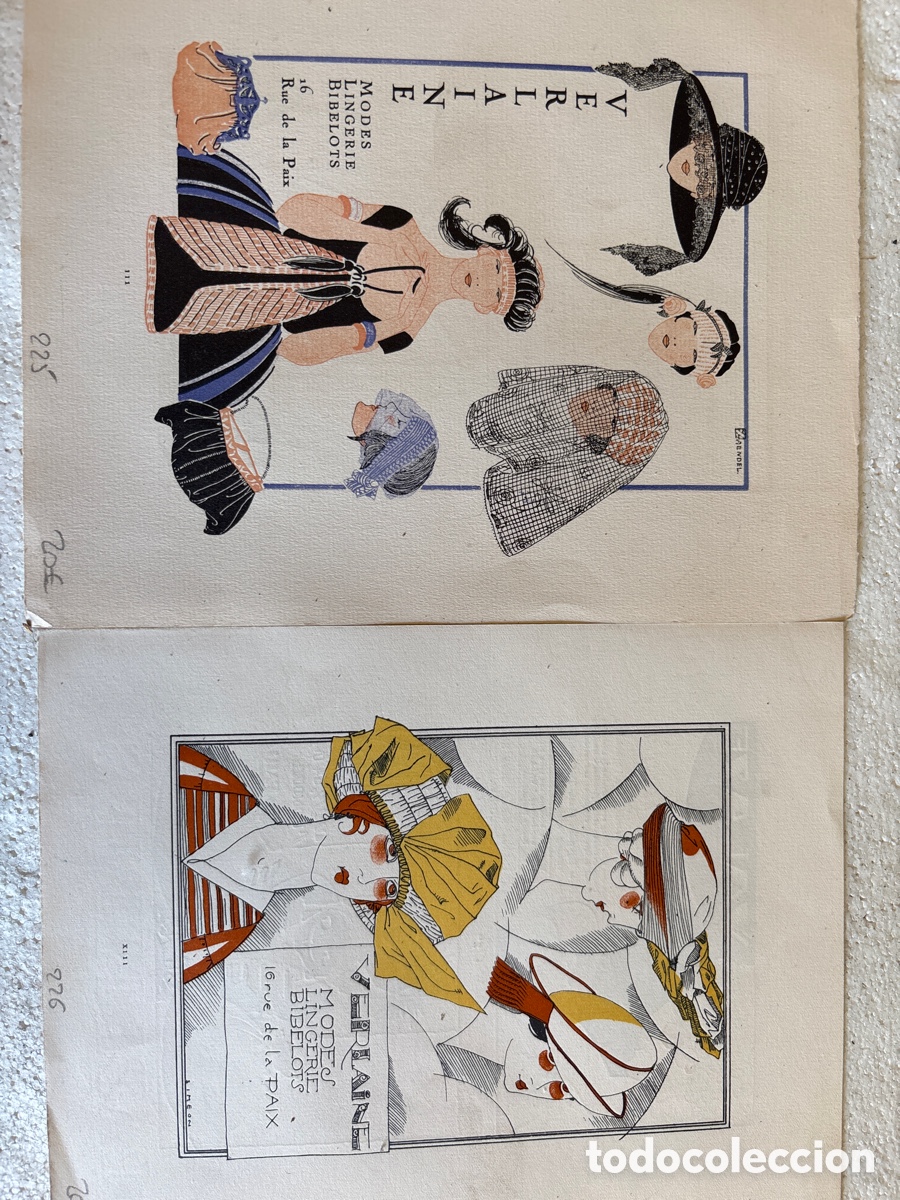 Arte: Pareja de grabados de moda franceses - Foto 1
