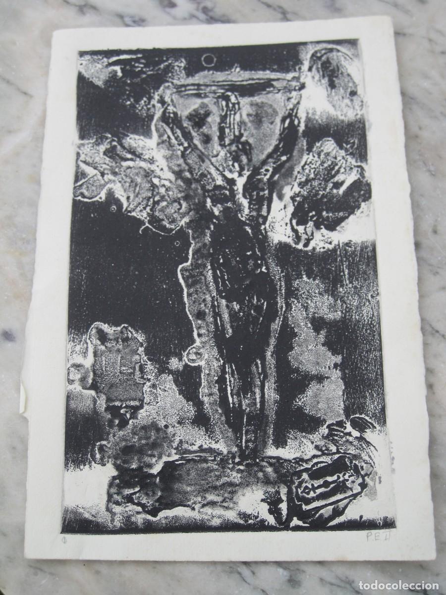 Arte: GRABADO - CRISTO CRUCIFICADO - P.E. - Foto 1
