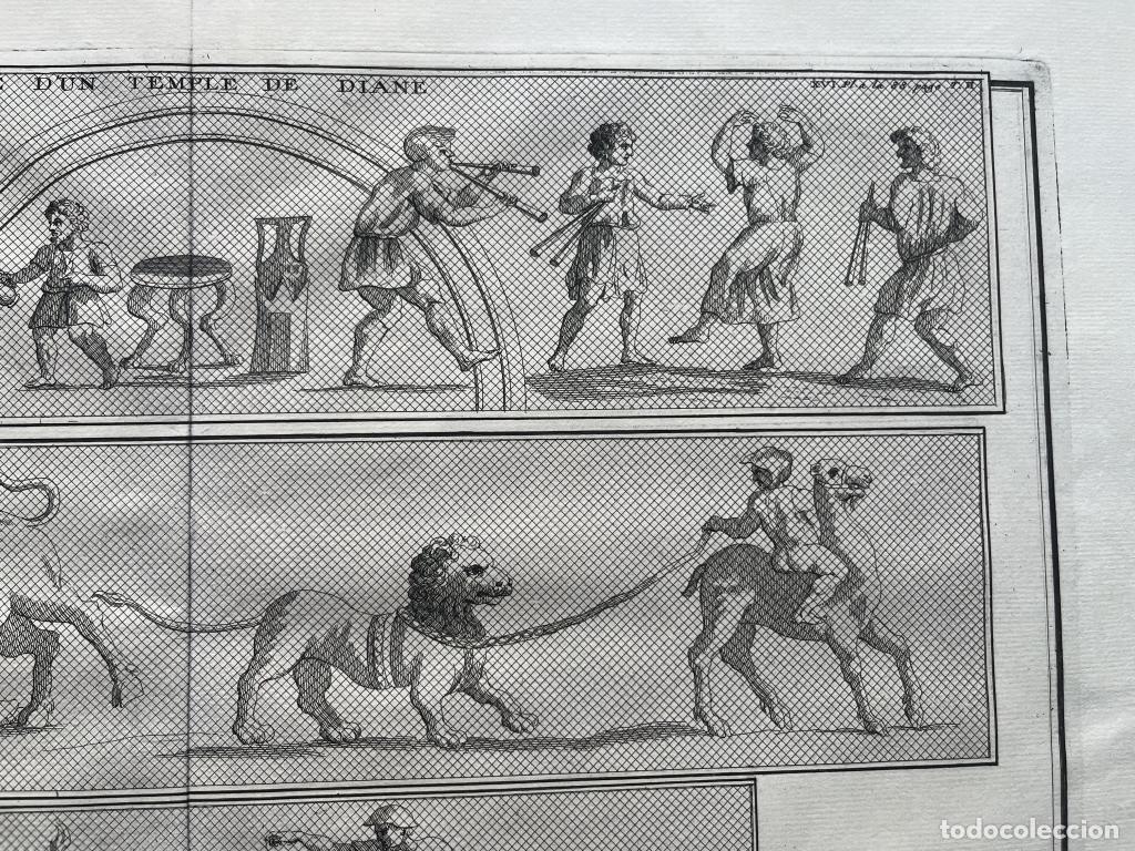 Arte: REPRESENTACIONES MITOL&Oacute;GICAS DEL TEMPLO DE DIANA, 1719. MONTFAUCON - Foto 5