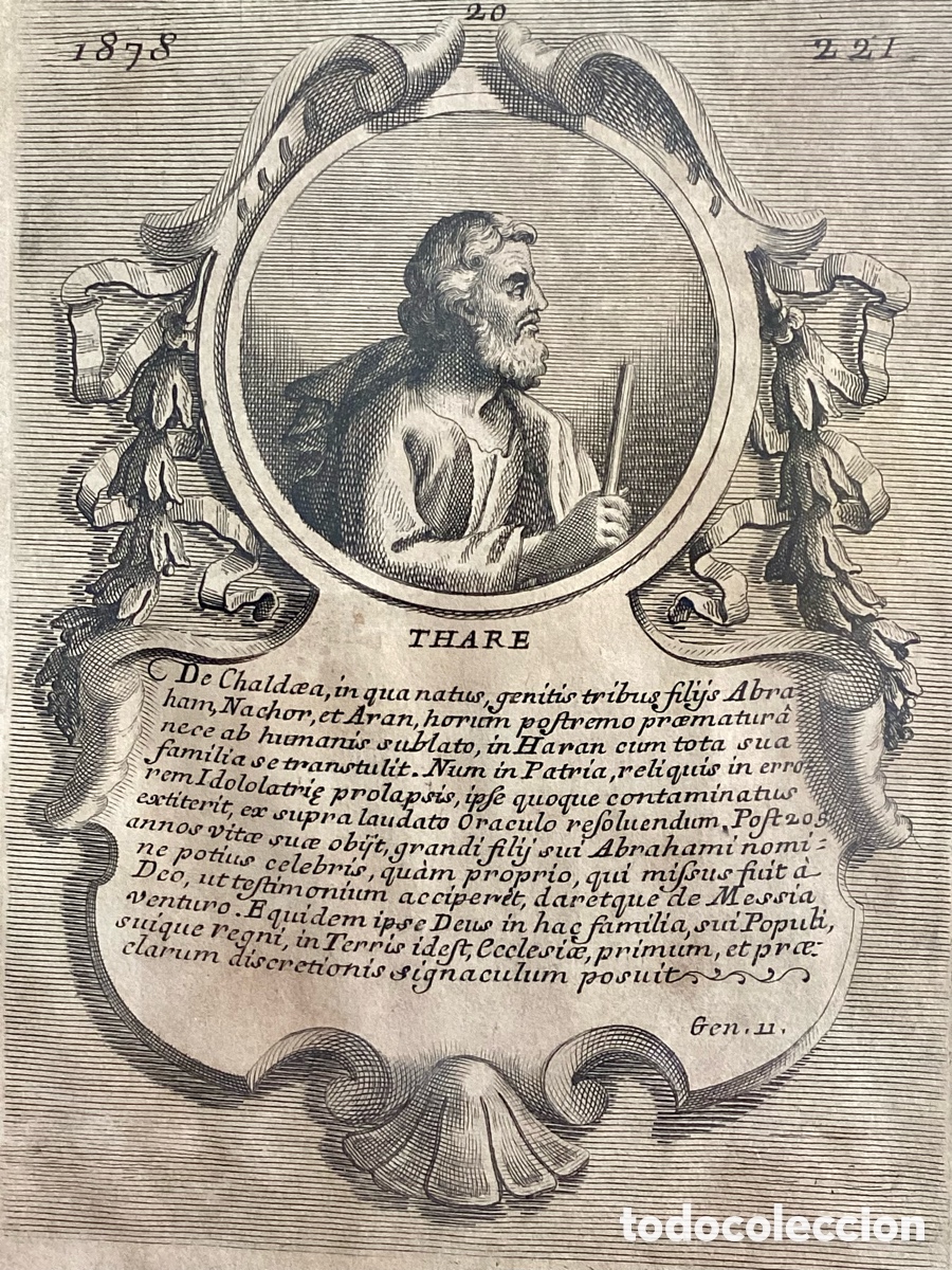 Arte: Grabado original Reyes y Profetas antiguo testamento - Foto 2