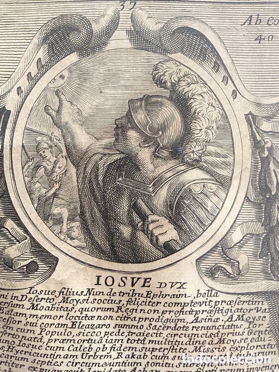 Arte: Grabado original de Reyes y Profetas del Antiguo Testamento - Foto 3