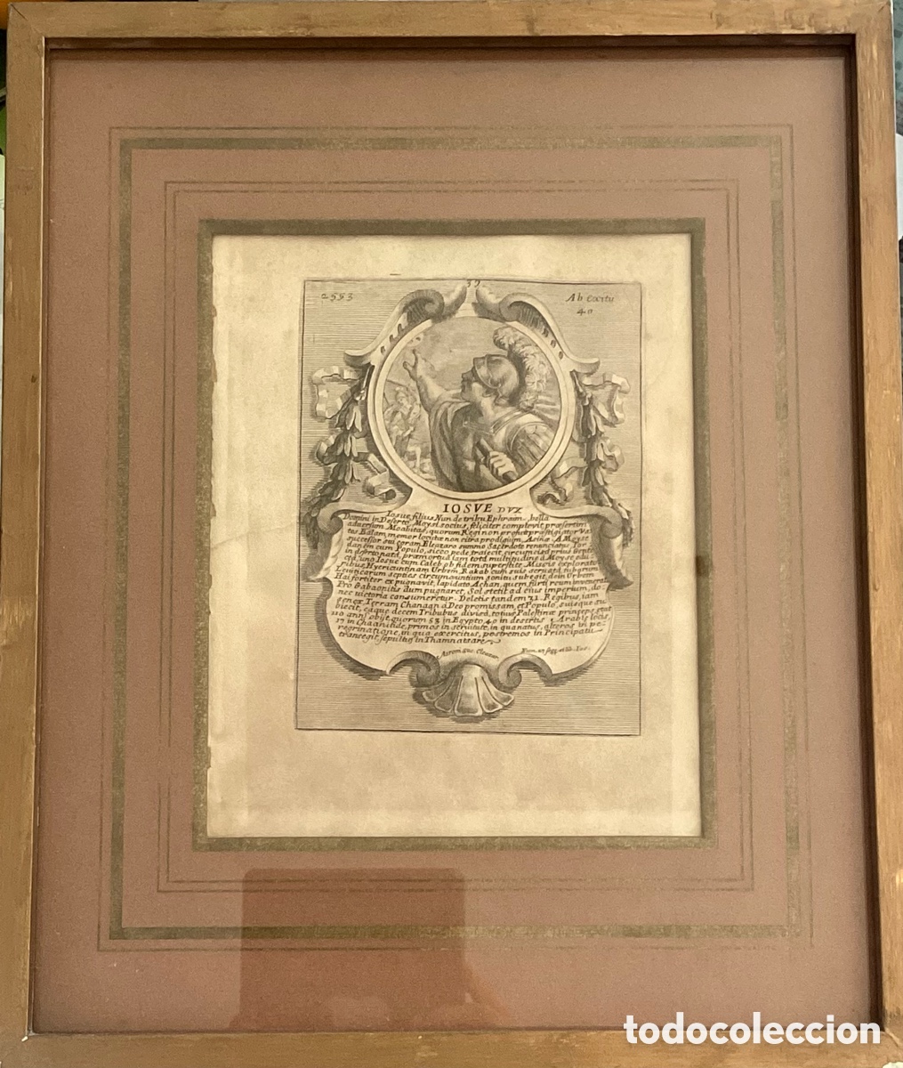 Arte: Grabado original de Reyes y Profetas del Antiguo Testamento - Foto 1