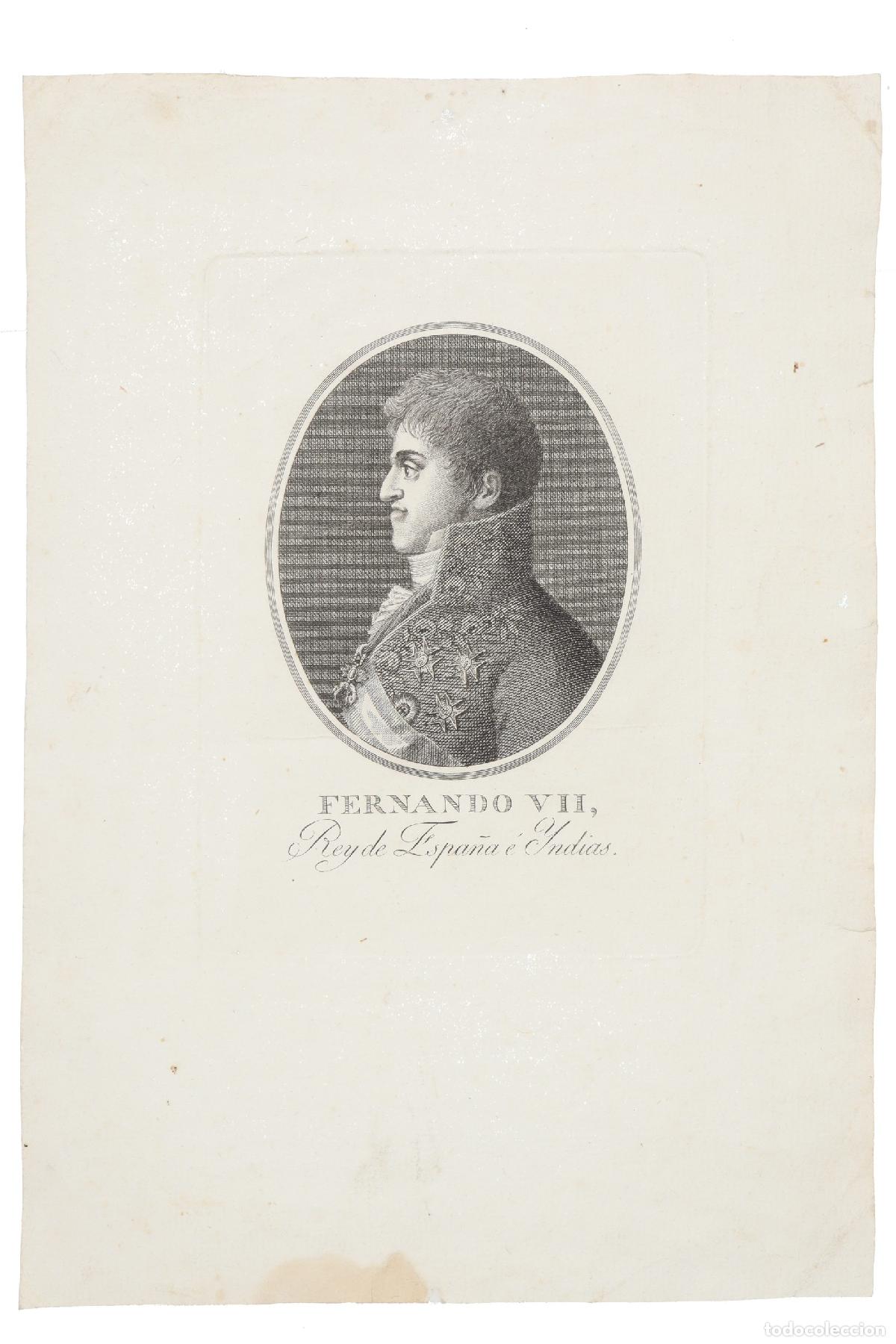 Arte: Fernando VII, Rey de Espa&ntilde;a &eacute; Yndias - Foto 1