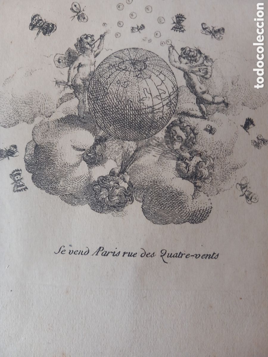 Arte: GRABADO FRANC&Eacute;S. GLOBO AEROST&Aacute;TICO. RARO !!!!!! Y BONITO. - Foto 3