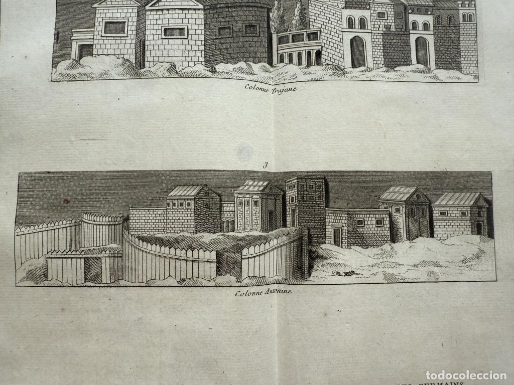 Arte: CASAS Y EDIFICIOS ROMANOS Y GERMANOS,1757. MONTFAUCON - Foto 4