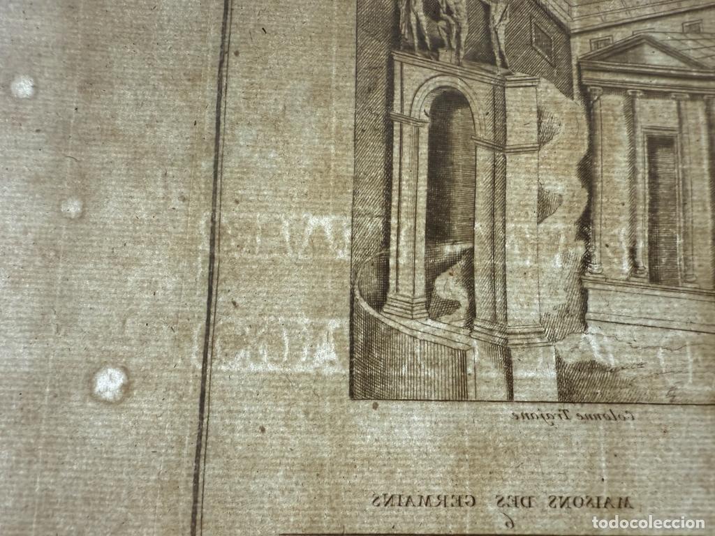 Arte: CASAS Y EDIFICIOS ROMANOS Y GERMANOS,1757. MONTFAUCON - Foto 9