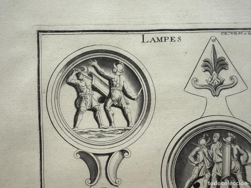 Arte: LUCERNAS ROMANAS DECORADAS,1719. MONTFAUCON - Foto 3