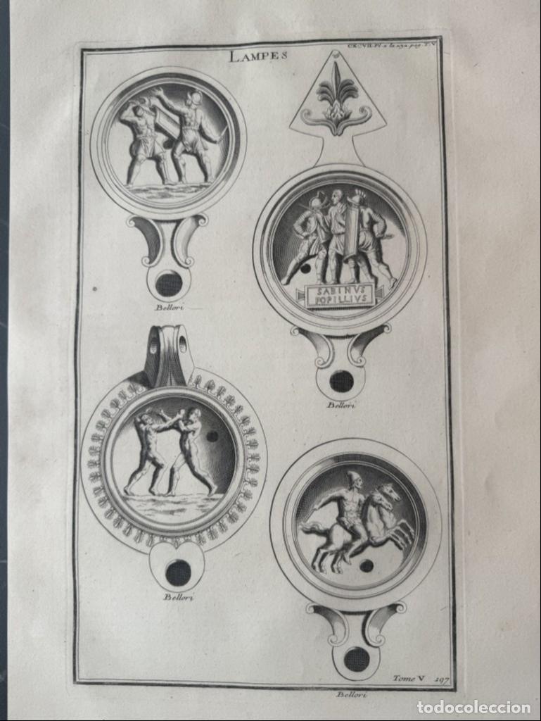 Arte: LUCERNAS ROMANAS DECORADAS,1719. MONTFAUCON - Foto 1