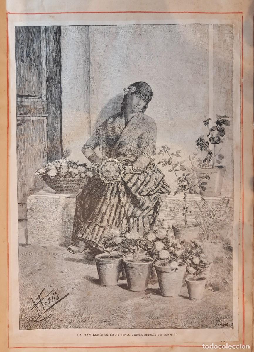 Arte: Grabado antiguo - La Ramilletera - Foto 1