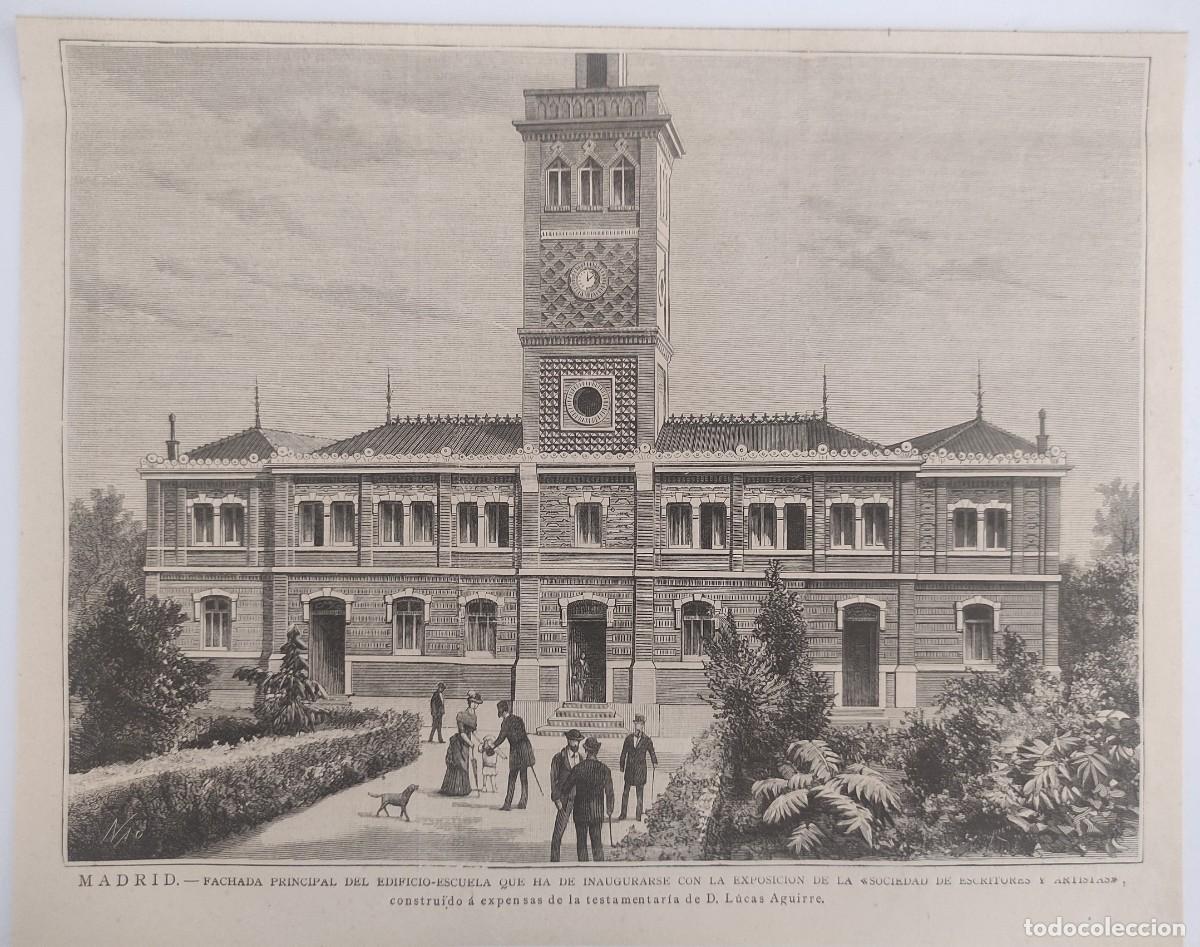 Arte: GRABADO. ESPA&Ntilde;A. MADRID. ACTUAL CASA ARABE. ARQUITECTURA. EDIFICIOS - Foto 1