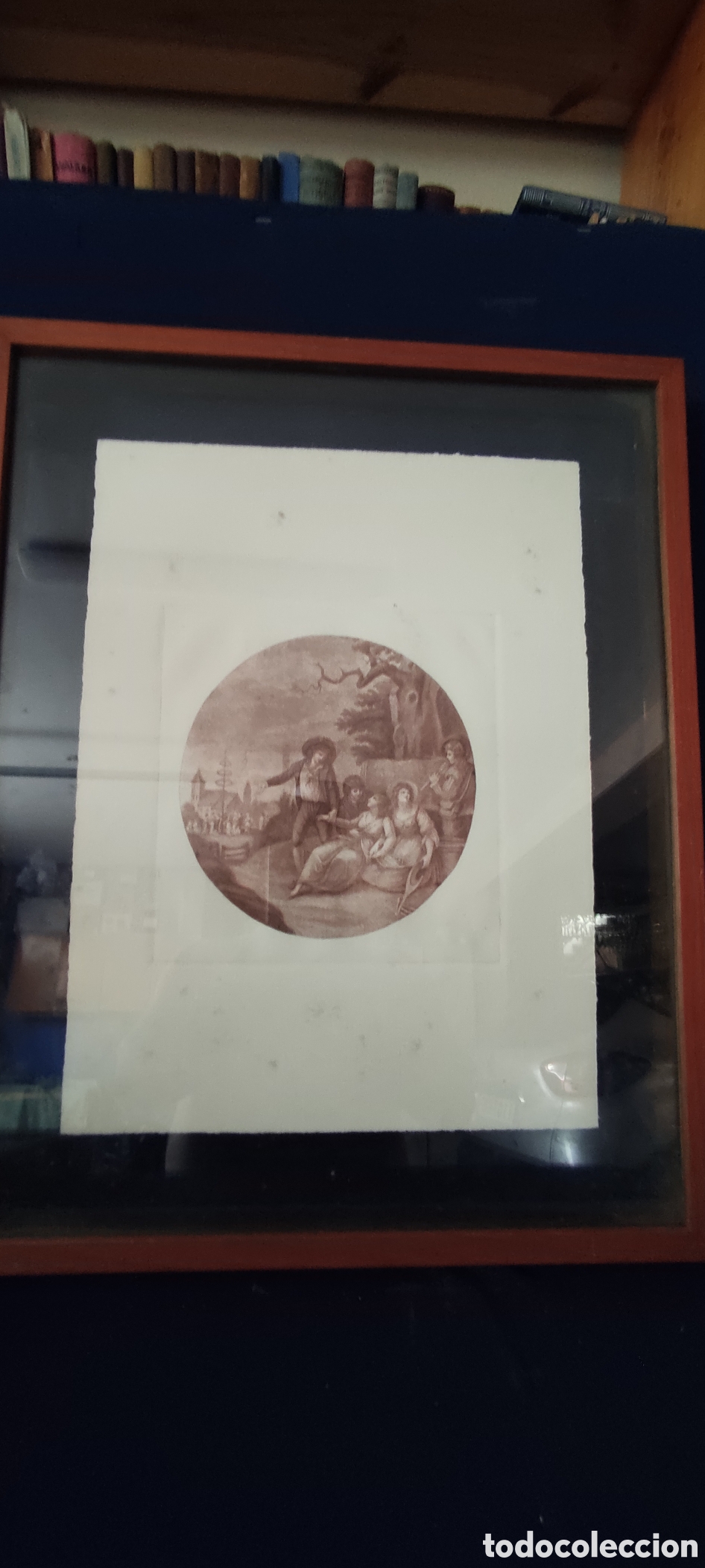 Arte: Cuadro , antiguo grabado numerado - Foto 4