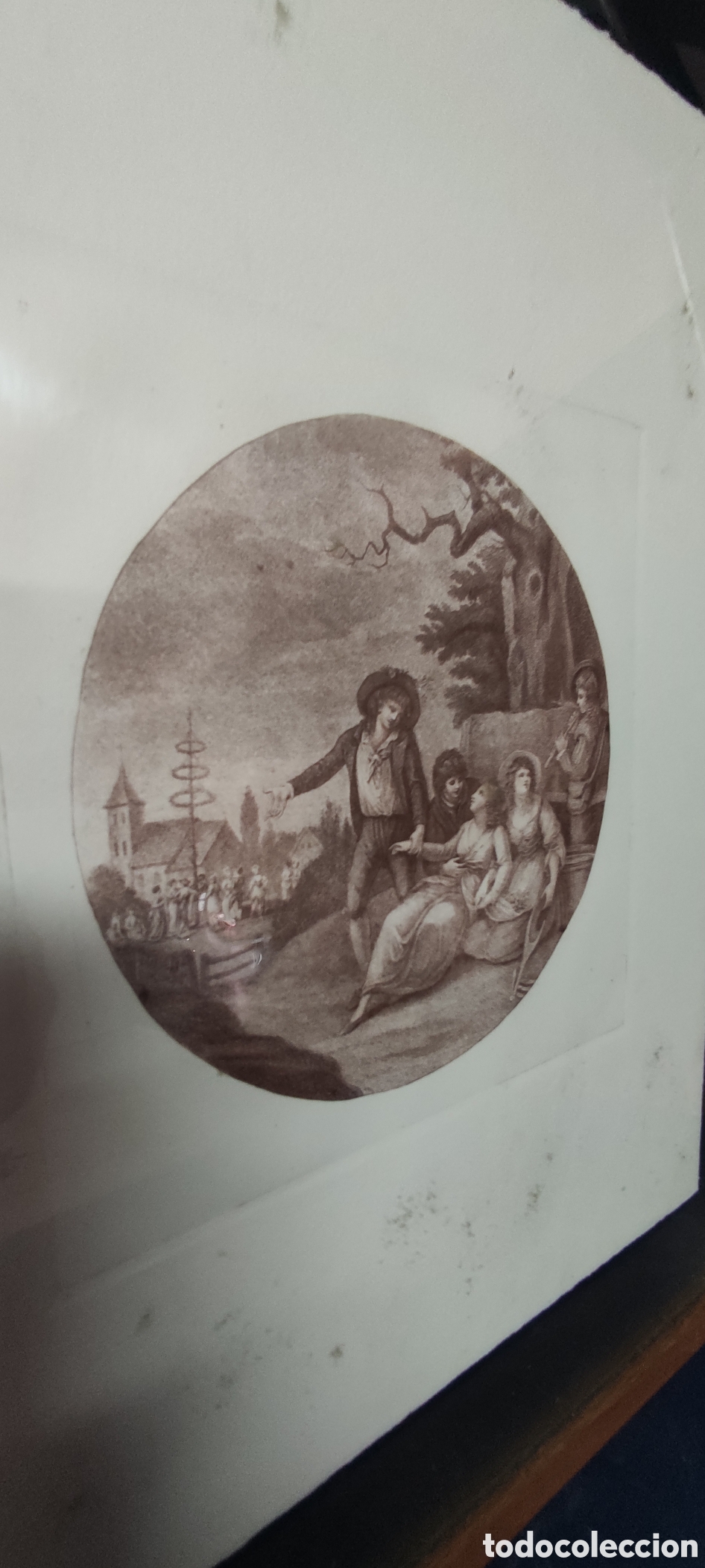 Arte: Cuadro , antiguo grabado numerado - Foto 5