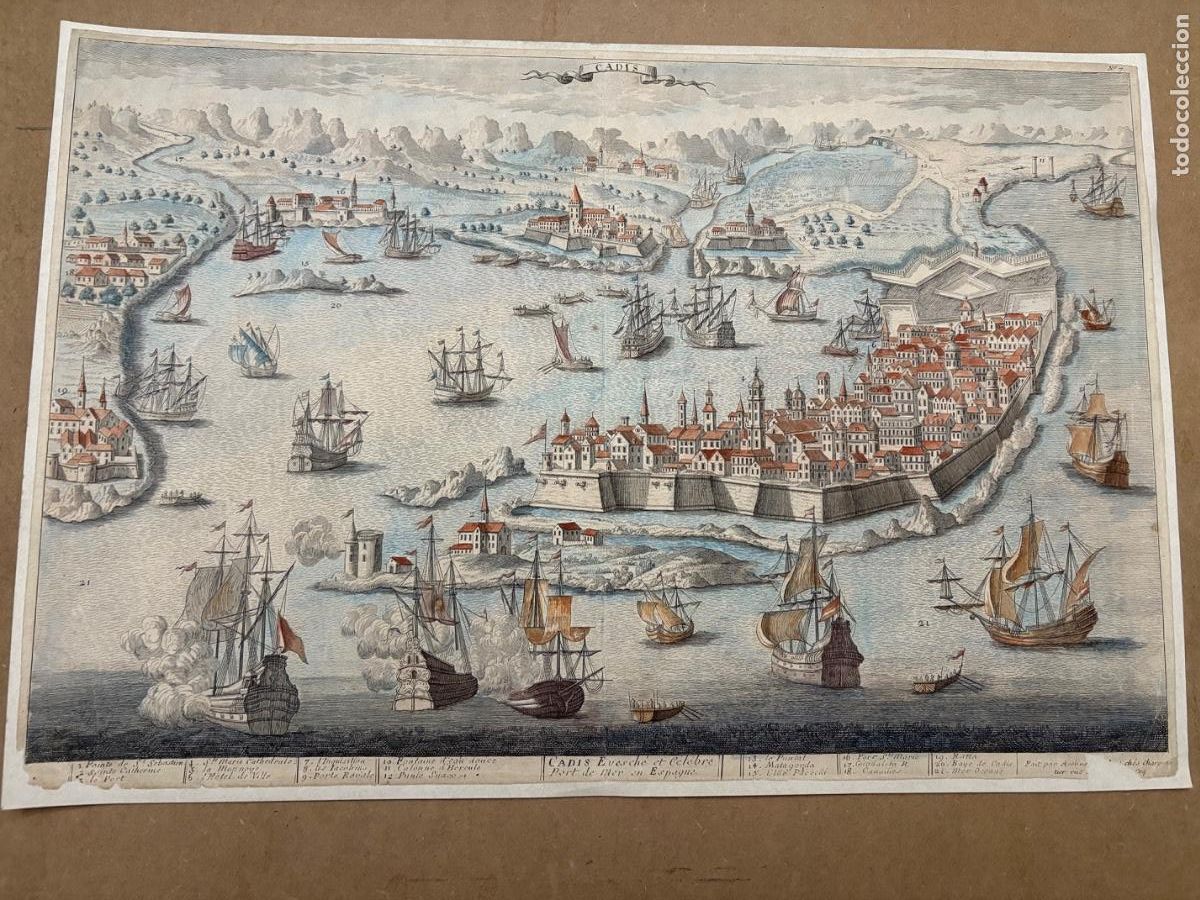 Arte: Grabado de C&aacute;diz S XVIII - Foto 2