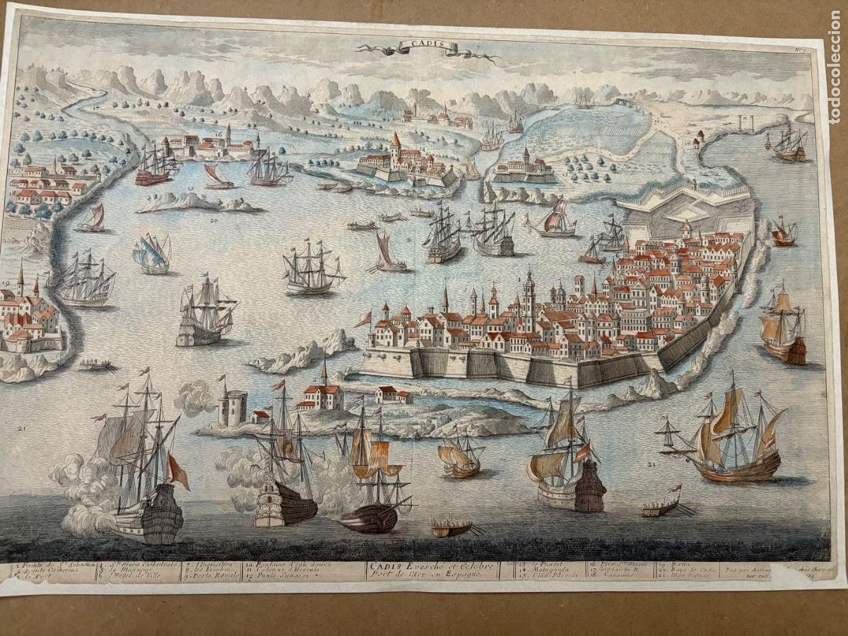 Arte: Grabado de C&aacute;diz S XVIII - Foto 4