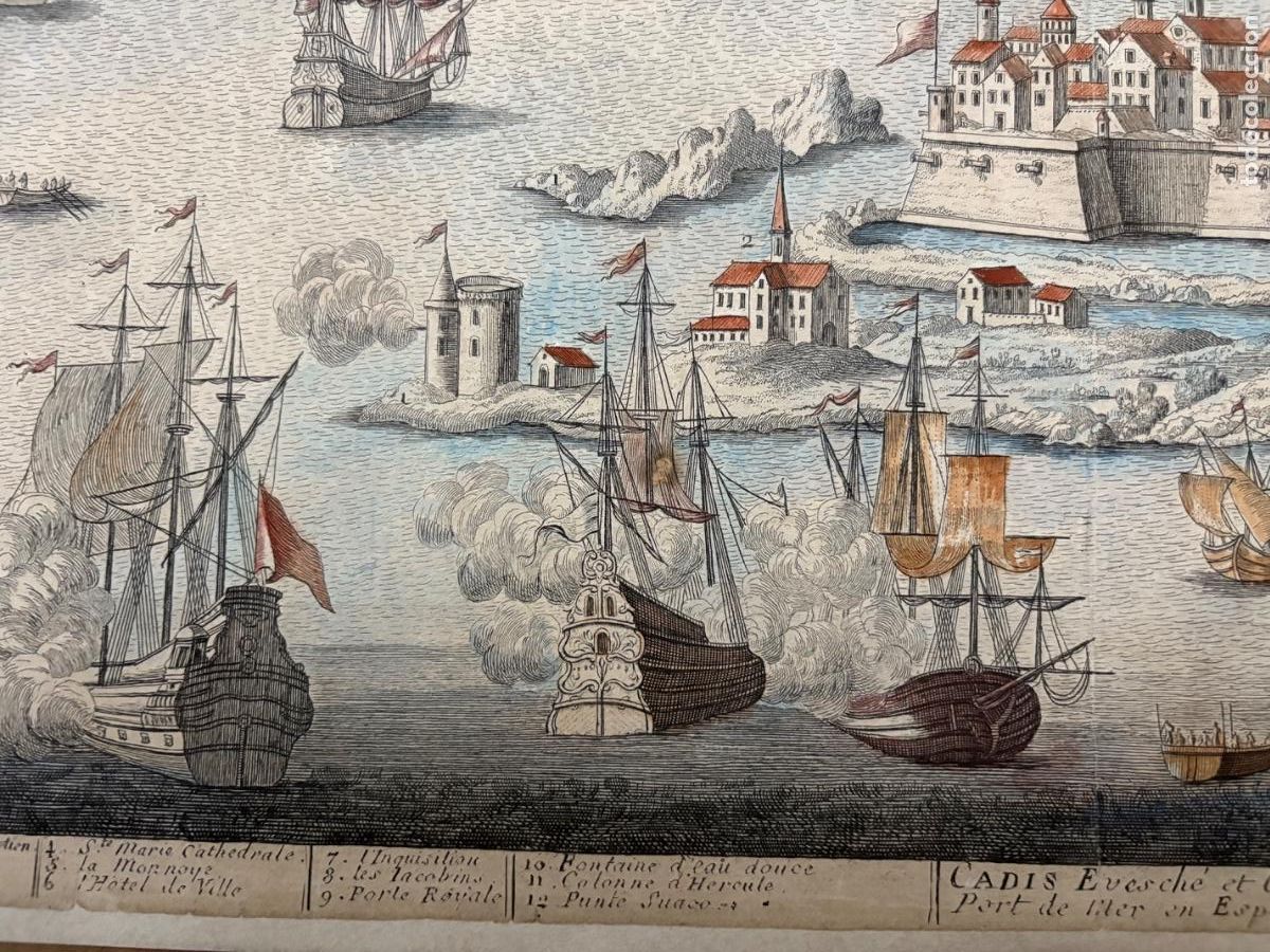 Arte: Grabado de C&aacute;diz S XVIII - Foto 6