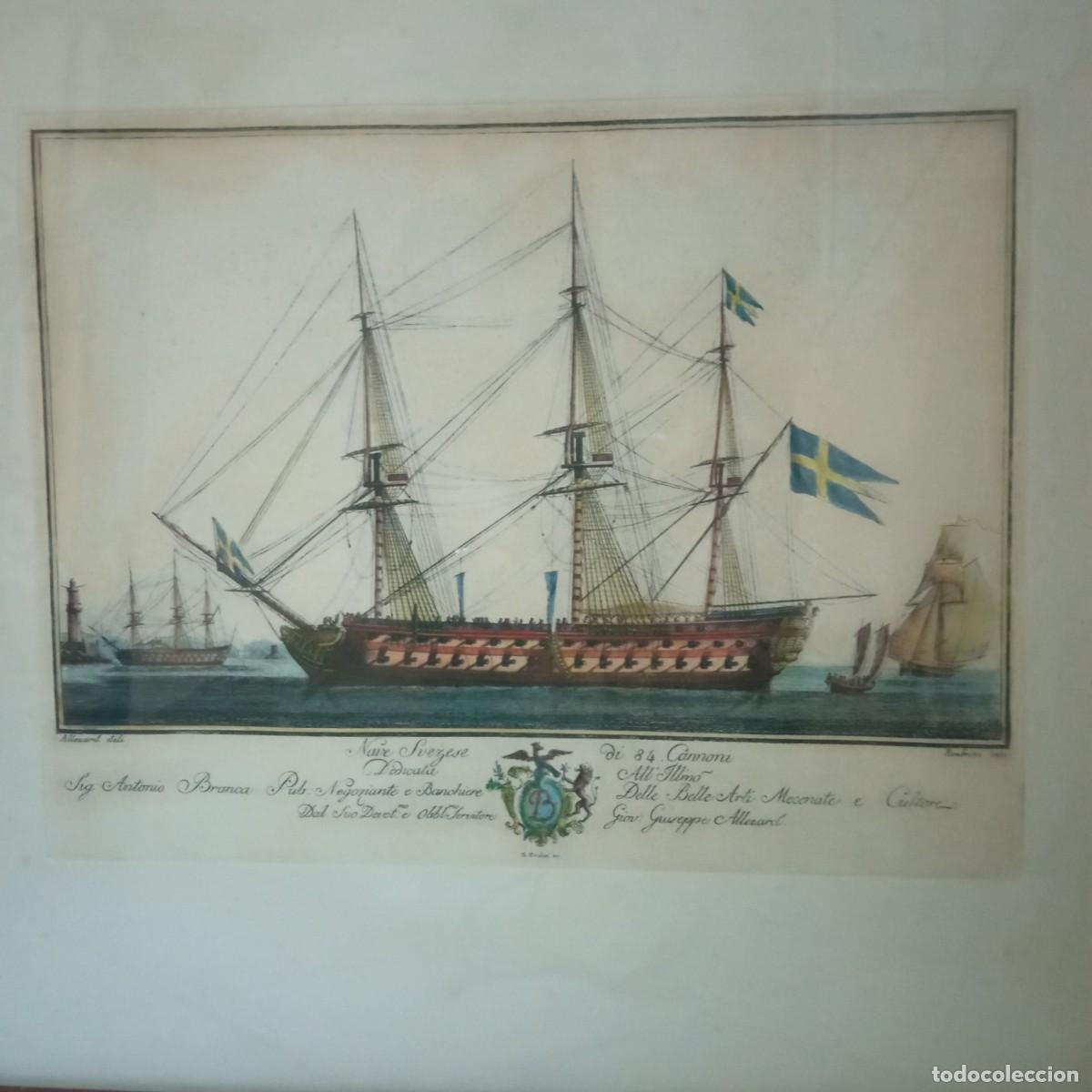 Arte: Grabado barco navio s. XIX - Foto 3