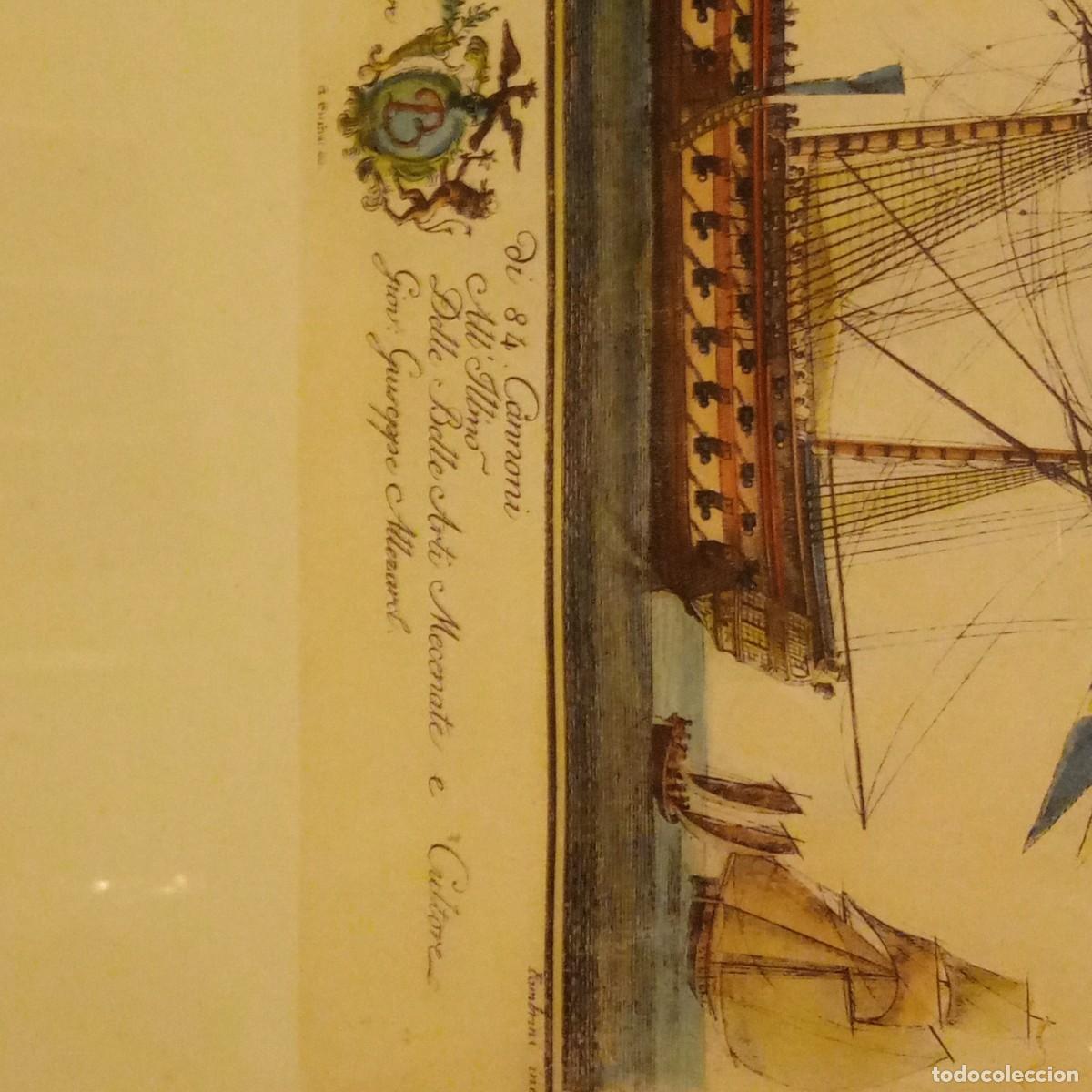 Arte: Grabado barco navio s. XIX - Foto 8