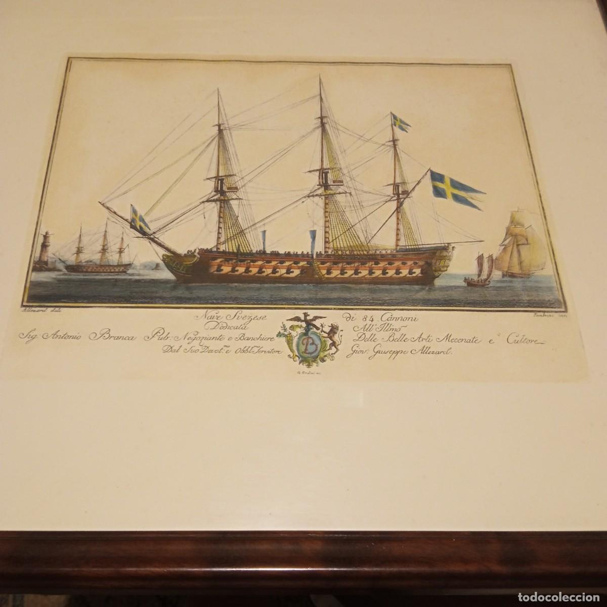 Arte: Grabado barco navio s. XIX - Foto 12
