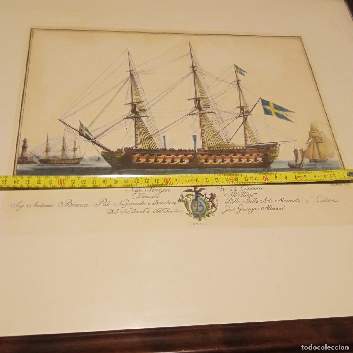 Arte: Grabado barco navio s. XIX - Foto 13