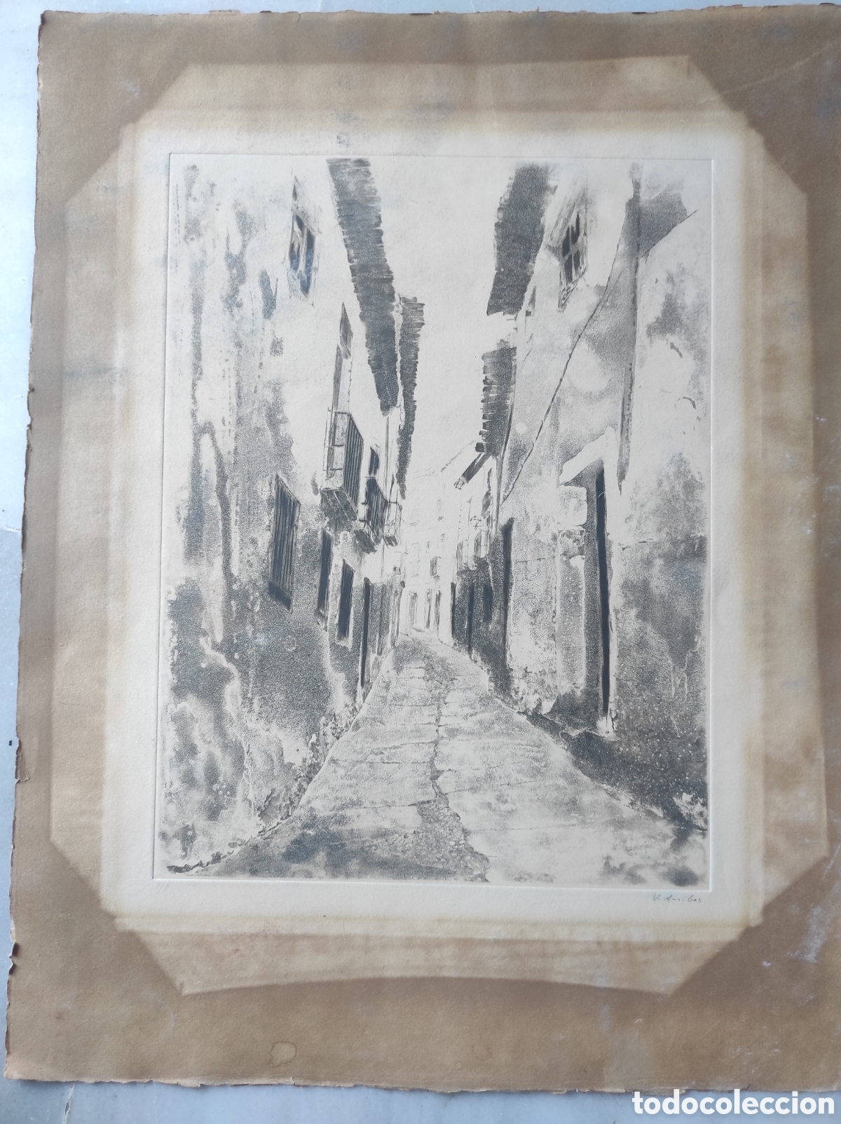 Arte: Grabado Venancio Arribas Madrid - Foto 1