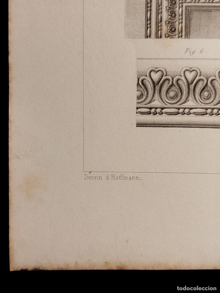 Arte: 1858. Grabado J. Sulpis. Vantaux en bronze. - Foto 6