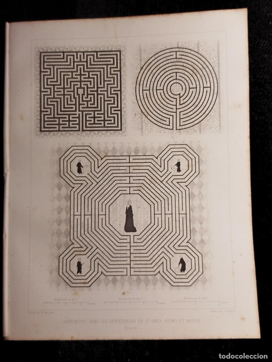 Arte: 1858. Grabado. Laberintos. J. Sulpis. - Foto 1