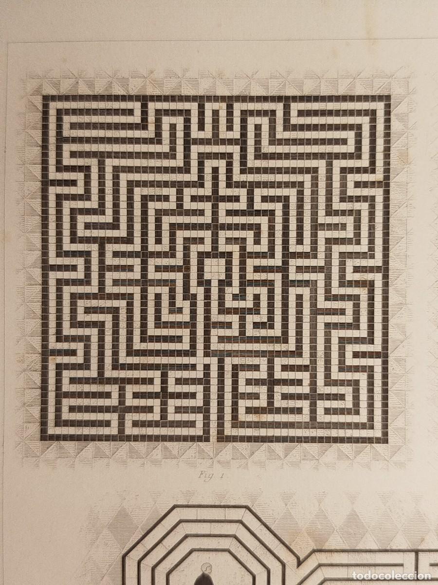 Arte: 1858. Grabado. Laberintos. J. Sulpis. - Foto 2