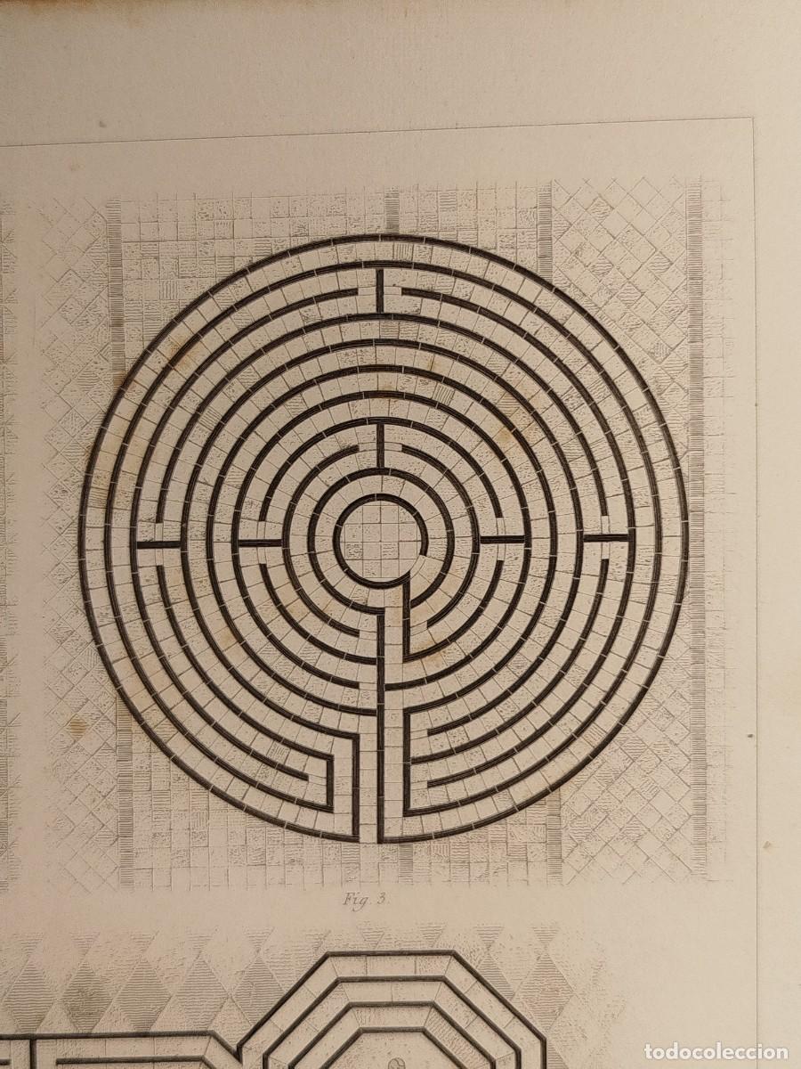 Arte: 1858. Grabado. Laberintos. J. Sulpis. - Foto 3