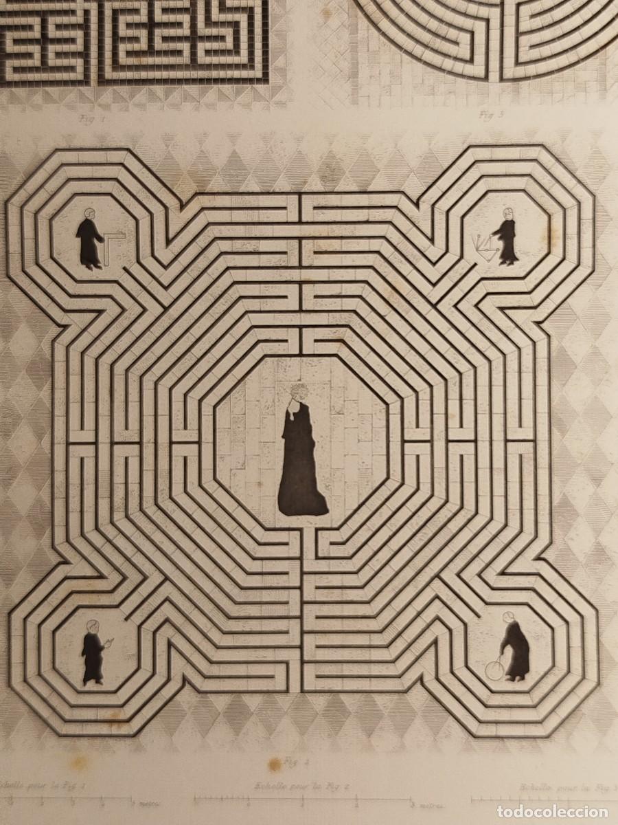 Arte: 1858. Grabado. Laberintos. J. Sulpis. - Foto 4