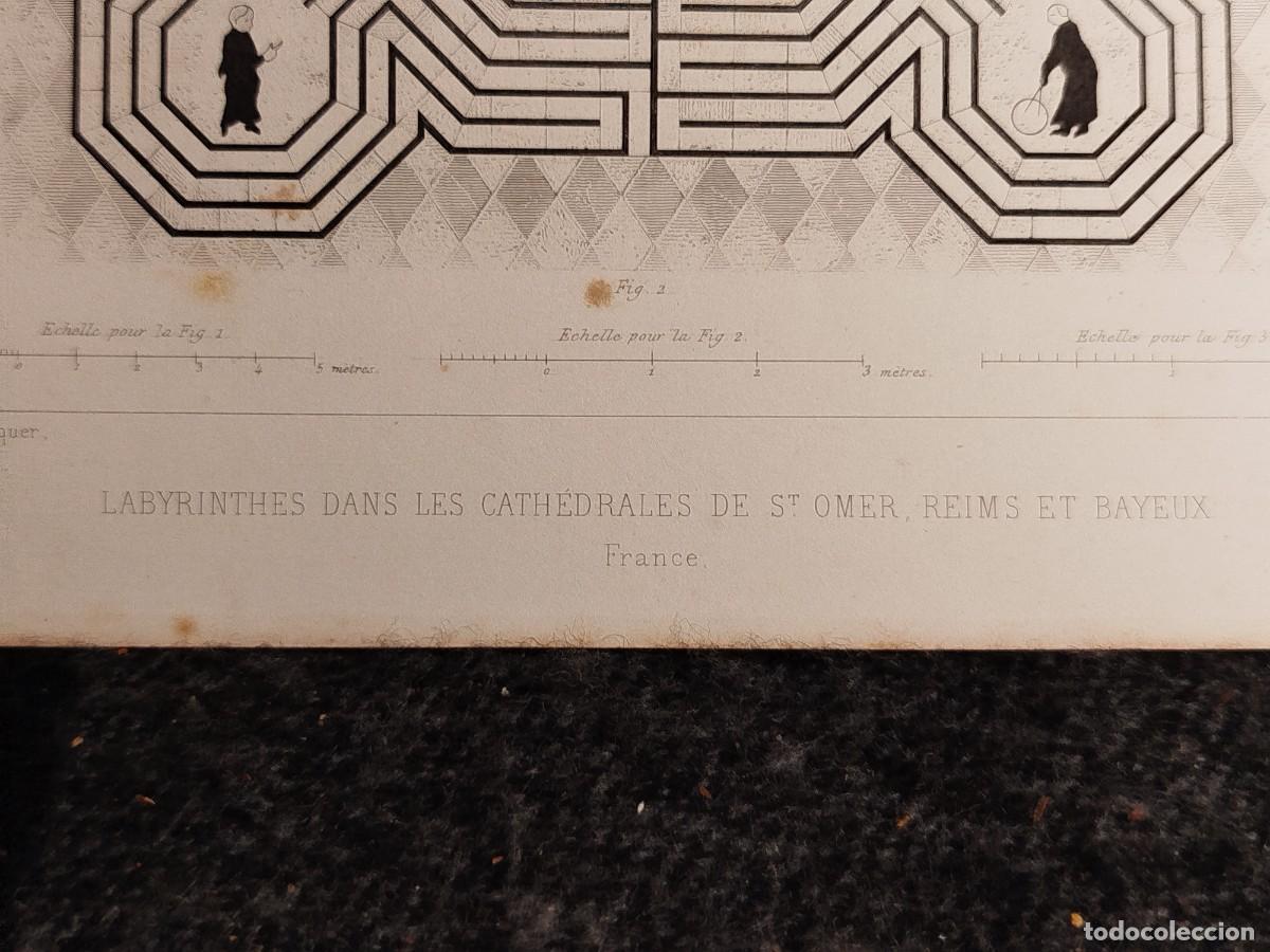 Arte: 1858. Grabado. Laberintos. J. Sulpis. - Foto 7