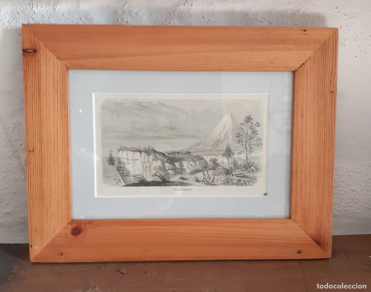 Arte: cuadro con L&Aacute;MINA MONTE EGMONT, NUEVA ZELANDA, antiguo