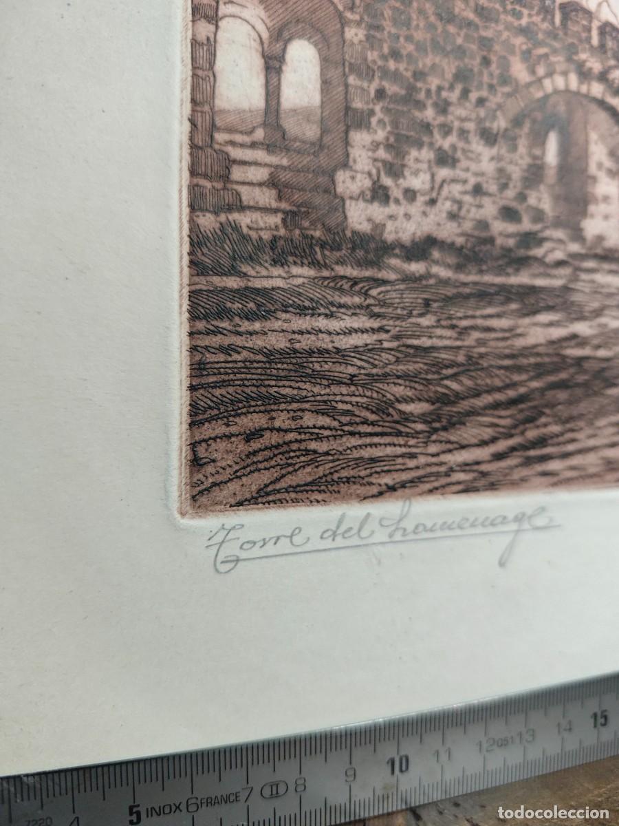 Arte: Castro Gil aguafuerte la torre del homenaje - Foto 2