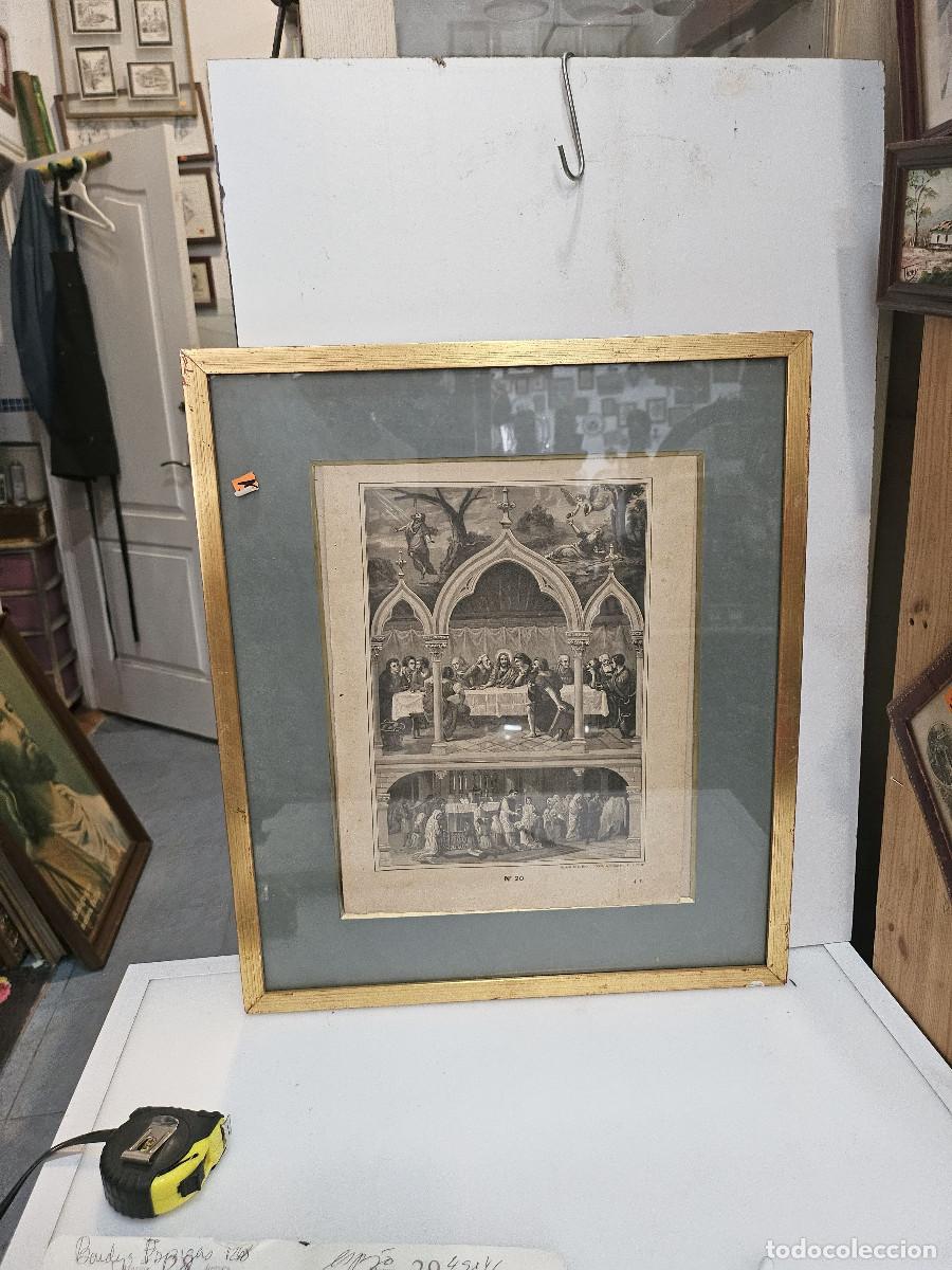 Arte: cuadro con grabado religioso - Foto 1