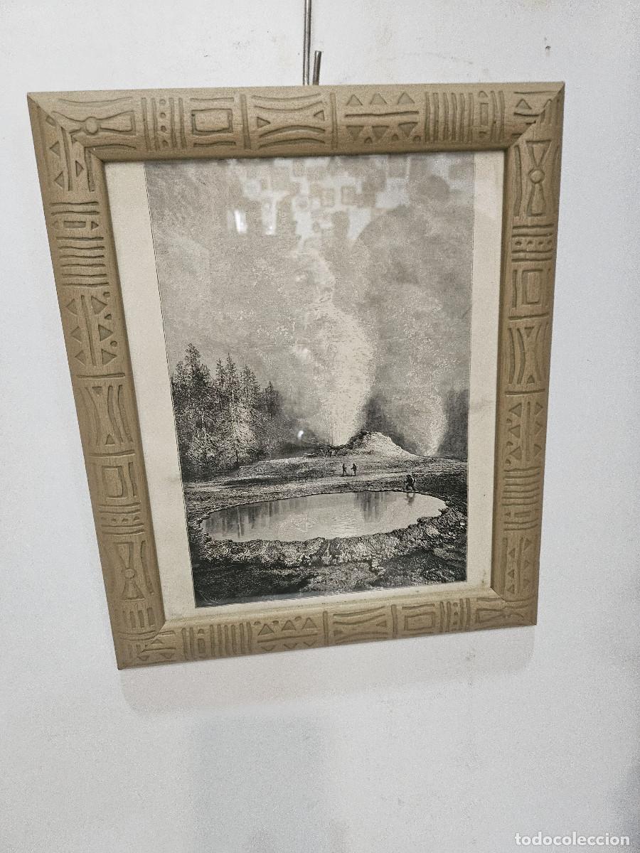 Arte: cuadro con grabado antiguo - Foto 1