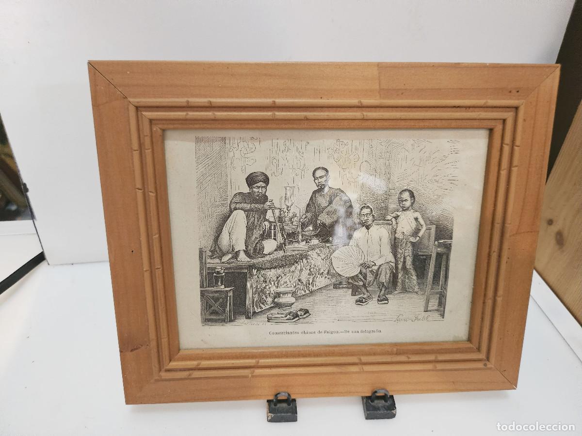Arte: cuadro grabado antiguo - Foto 1