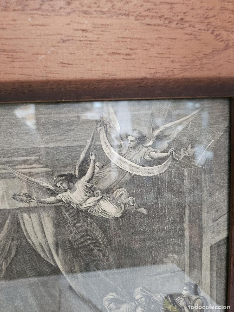 Arte: cuadro con grabado religioso - Foto 3