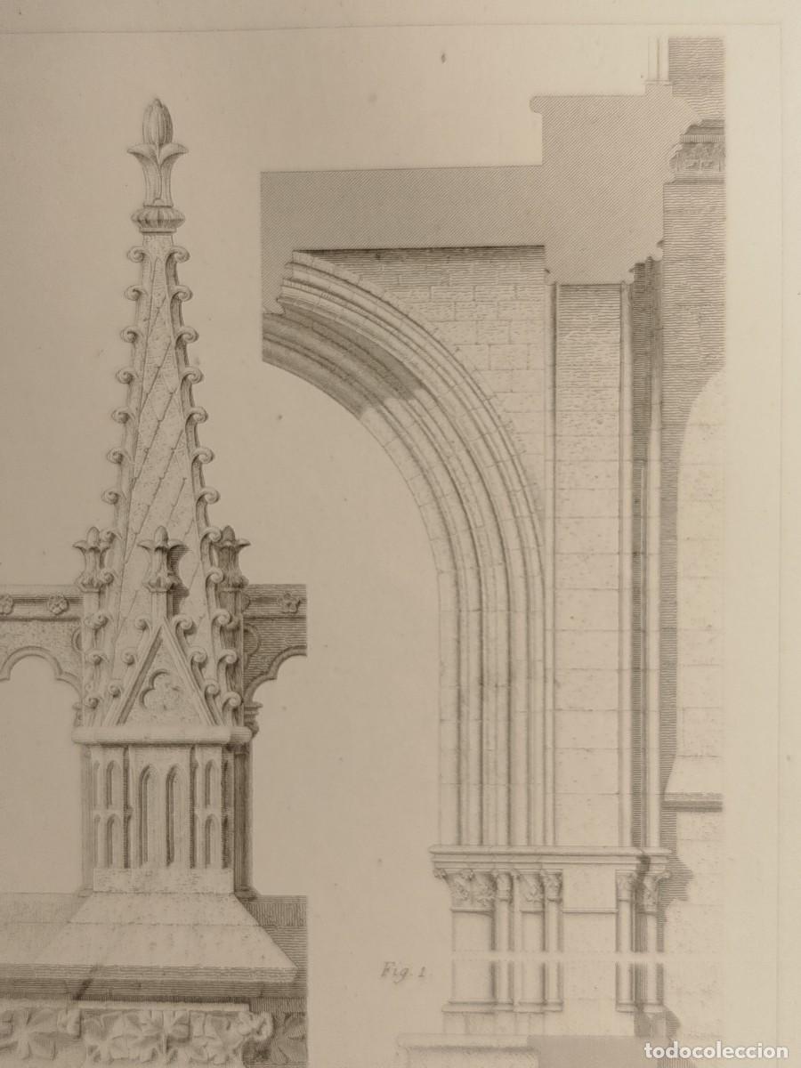 Arte: 1858. Grabado. Capilla Paris. - Foto 5